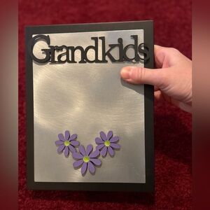 Michelle Beaudoin Magnetic handmade picture frame Grandkids Flower